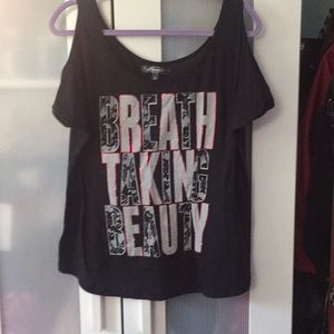 NWOT Cold shoulder top